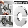 2 pieces split two-piece chrome stainless steel valve/tap cover/valve hole