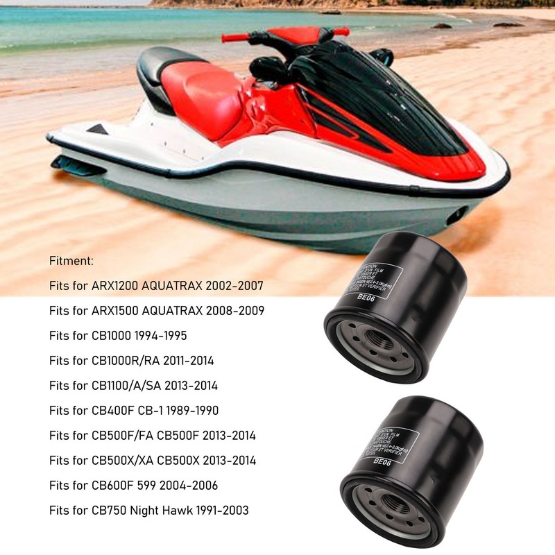 2 Pcs Motorcycle Oil Filter 15410 MFJ D01 Engine Diesel