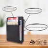 Frentree Kartenetui aus 100% Leder, RFID-Schutz, Mini-Geldbörse für Karten, Scheine