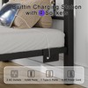 Twin Size Bed Frame, All Iron Material, Remote Control Smart