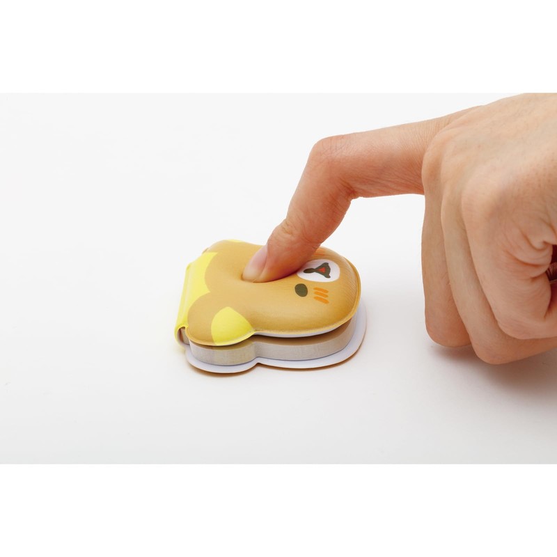 MH28801 Rilakkuma Plushy Face Sticky Notes Rilakkuma