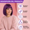 GALASALA Disfraz Mujer, Pelucas para Mujer Bob Corto con Flequillo