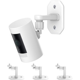 3 Pack BFYTN Wall Mount Compatible with Ring Stick Up Cam Wired/Battery and Indoor Cam HD (1st Gen) Security Camera,360 Degree Adjustable Mounting Bracket (White)