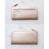Liberte 0350800 Slim L-Shaped Zipper Long Wallet, gold (23)