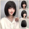 Cute Princess Full Wig, Bob, 100% Human Hair, Hand Planted,