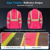 W&H High Visibility Reflective Polo Shirt for Men Safety Workwear