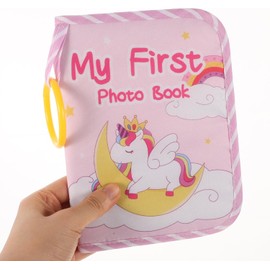 My First Photo Book Album For Baby Girls Infant Design for Memories Family Newborns Toddlers Babies Showers Kids Childrens Son Daughter Baby Shower Memory Photobook 6 x 4