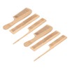 6pcs Bamboo Hair Comb Set for Barber Anti Static Heat