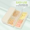 FYY 2 Pcs Daily Pill Organizer, 7 Compartments Portable Pill