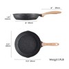 JEETEE 9.5 Inch Nonstick Frying Pan, Stone Coating Cookware, Nonstick
