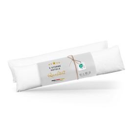 ZOLLNER Set of 2 Nursing Pillow Covers in 40 x 145 cm - Mixed Fabric - with Zip - Washable up to 60 °C - Oeko Tex® Certified