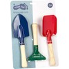 Small Foot Sandkisten-Set aus Holz Metall, Spaten, Schaufel und Harke,