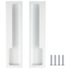 MOROBOR Zinc Alloy Flush Pull Handles, 2pcs Embedded Sliding Door