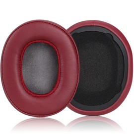 Facmogu Replacement Ear Pads for Skullcandy, Headphones Ear Cushions Covers for Skullcandy Crusher Wireless Crusher Evo Crusher ANC Hesh 3 Venue ANC Headphone, Noise Isolation Ear Cups Cover- Burgundy