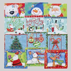 Black Duck Brand Christmas/Holiday Gift Bags Jumbo Horizontal 12.75" x 15.75" x 6" (12 Pack)