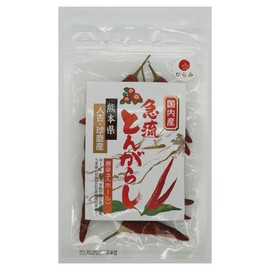 Karami, Torrent Tongarashi (Hole) Made in Kumamoto Prefecture, 0.4 oz (10 g), Domestically Produced, Red Pepper, Falcon, Takanobutume with Pepper and Stem, Kyushu, Kumamoto