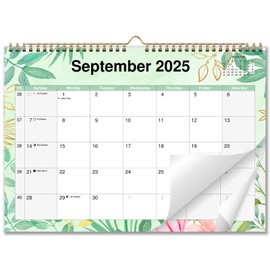 AEYAKA 2025 2026 Wall Calendar, Monthly Hanging Planner, 16-Month (Sept 2025 – Dec 2026), with US Holidays, Moon Phases, 11.5" x 16" (US)