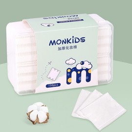 Mengbei Boda Thick-Edge Non-Woven Cotton Pads, 150 Count One Size / 150 Pieces 10ea