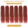 Goddess Locs Crochet Hair 22 Inch 6 Packs Faux Locs