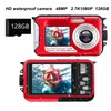 Waterproof Digital Camera, 10ft Full HD 2.7K 48MP 16x Digital
