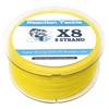 Reaction Tackle Braided Fishing Line - 8 Strand Hi Vis