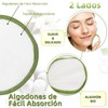 24 Pads Desmaquillantes Reutilizables, Algodones Desmaquillantes con Bolsa Lavable y