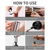 CIRCLE JOY Electric Wine Aerator Pourer Rechargeable One-touch Wine Decanter