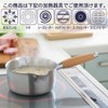 Yoshikawa Stainless Steel Non-Drip Spout Yukihira Pot, One-Handed Pot 7.9
