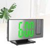 Projection Digital Alarm Clock USB Charging Automatic Dimming LED Mirror