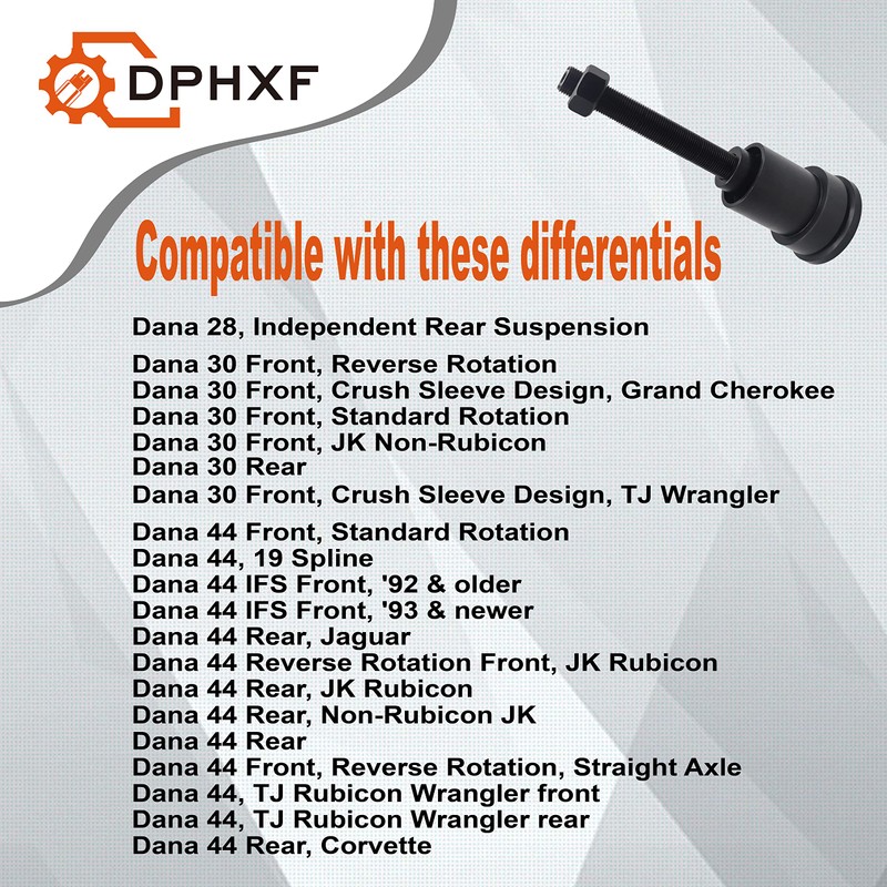 DPHXF Inner Axle Side Seal Installation Tool Compatible with Dana