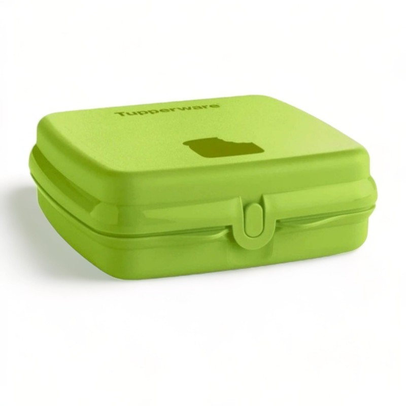 Tupperware Set of Two Sandwich Keepers. Lt Green