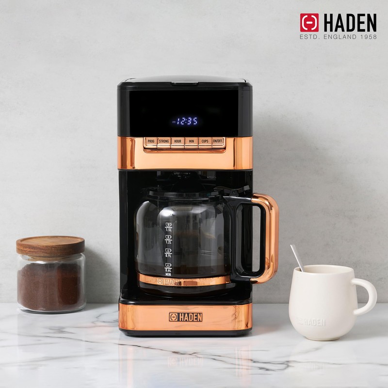 HADEN Quintessential 12 Cup Brew Coffee Maker, 120 Min Keep