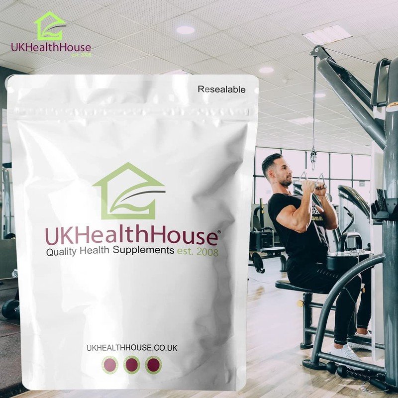 UKHealthHouse L-Glutamine Amino Acids 600mg x 180 Capsules Rapid Release