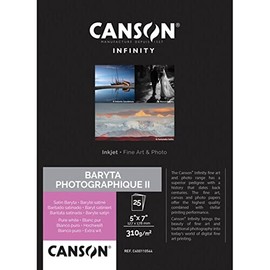 CANSON Infinity Baryta Photography II 310, C400110544, digital fine art paper, dimensions: 12.7 cm x 17.8 cm, 25 sheets, 310 g/m²
