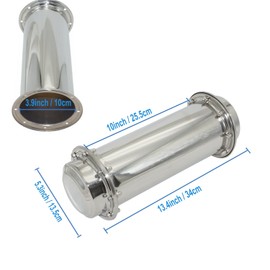 Time Capsule Anti-Corrosion Waterproof Stainless Steel Capsule Container Durable Lock Container for Future Graduation Gift (13.4 Inch)