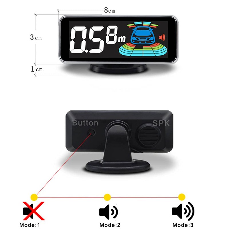 ELSNU Backup Parktronic System Car Auto Vehicle Reverse with 8