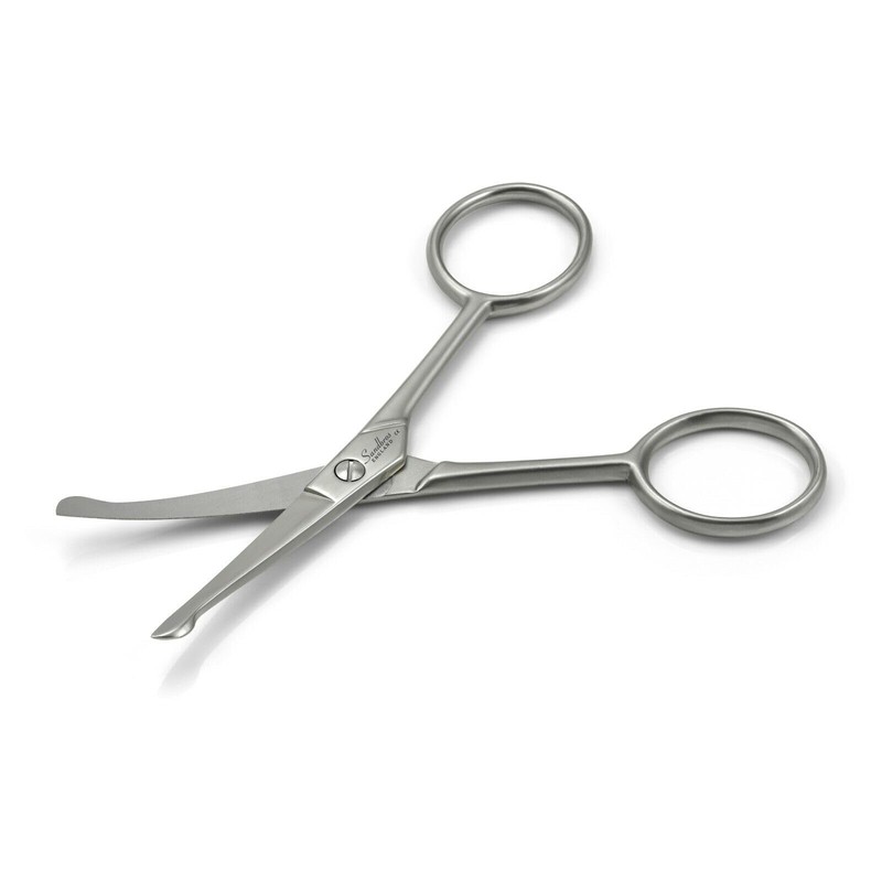Probe Curved Safety Ball Nose Scissors 4" Pet Face Ear