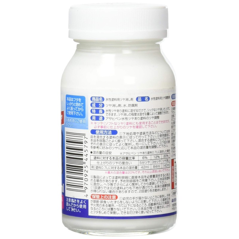 Asahipen Glossy Eraser for Water-Based Paints, 3.4 fl oz (100