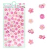 Cute Light Green Cherry Blossom Puff Stickers Kawaii Mini Puffy
