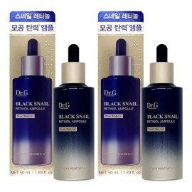 Dr.G 닥터지 블랙 스네일 레티놀 앰플 50ml + 50ml 저자극 모공앰플 Dr. G Black Snail Retinol Ampoule 50ml + 50ml Low Irritation Pore Ampoule [Black Snail Retinol Ampoule 50ml + 50ml]