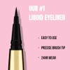 Rouge & Rogue Waterproof Liquid Eyeliner – Ultra-Black, Smudge-Proof, Long-Lasting,