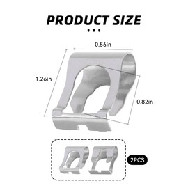 Tioollev 2PCS Car Windscreen Wiper Linkage Clips,Windshield Wiper Transmission,Car Accessories Wiper Linkage Bushings,Auto Windscreen Wiper Motor Linkage Repair Clip Kit (2PCS)