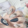 Lunar Frame Handmade Nail Tips - Short Ballerina / Lunar