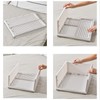 Stackable Storage Basket Plastic Large Open Drawer Wardrobe Cloth Container