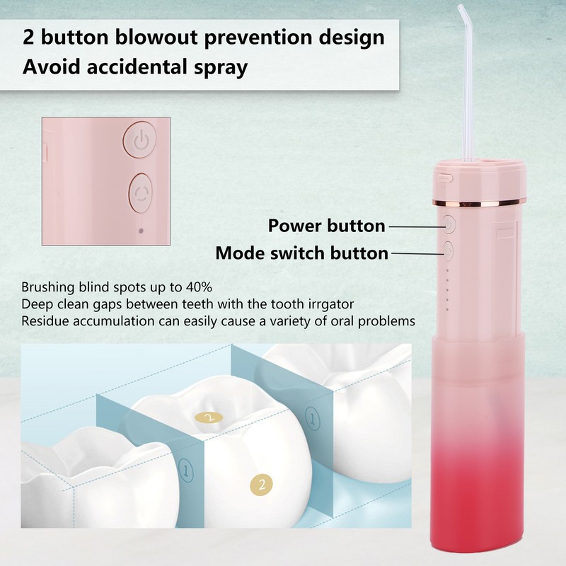 160ml Intelligent Oral Irrigator with 4 Gear Modes Portable USB