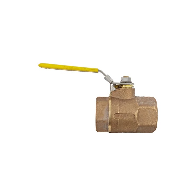 Dixon BBLV150 Brass Ball Valve, Locking Handle, 1-1/2" NPT Female