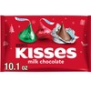 HERSHEY'S KISSES Milk Chocolate, Christmas Candy Bag, 10.1 oz