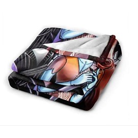 Vankie Nightmare Before Christmas Ultra Soft Throw Blanket 60"x80" inch Flannel Fleece All Season Light Weight Living Room/Bedroom Warm Blanket