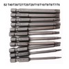 11pcs Torx Driver Set, 1/4 Inch Hex Shank, 75mm Long