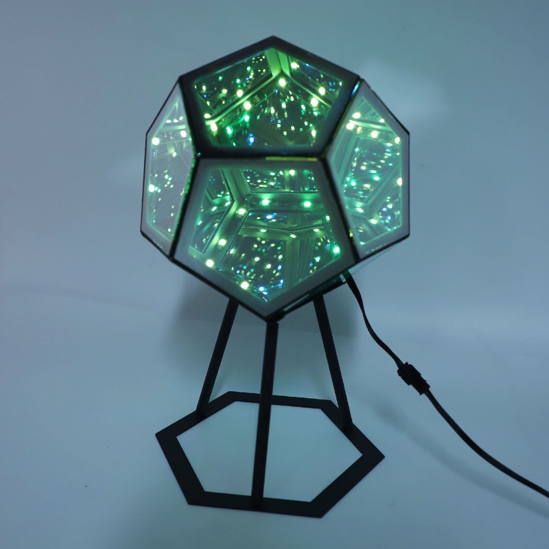 LED Dodecahedron Light USB Powered Music Sync Color Changing Colorful